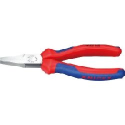Knipex Flachzange mit Mehrkomponenten-Hüllen schwarz atramentiert 160 mm Nr. 20 02 160