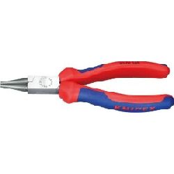 Knipex Rundzange mit Mehrkomponenten-Hüllen schwarz atramentiert 160 mm Nr. 22 02 160