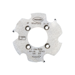 Lamello P-System Nutfräser CNC, DP, Ø100.4x7xØ40mm, Z3, NL 4xØ5.5xØ52mm Nr. 132143