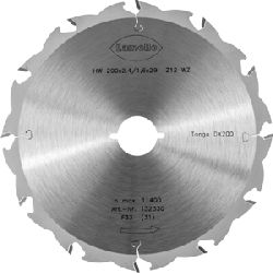 Lamello Sägeblatt für Tanga DX200, Z12 für Holzrahmen, Ø 200mm bis 70mm Schnitttiefe mit Schnellspannaufnahme Nr. 132330