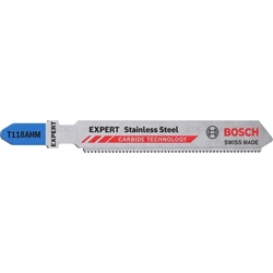 Bosch Stichsägeblätter T 118 AHM (a 3 Stück) HM 59mm, für dünne INOX-Bleche Nr. 2608900561