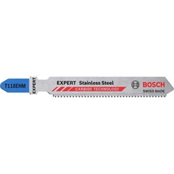 Bosch Stichsägeblätter T 118 EHM (a 3 Stück) HM 59mm, für mittelstarke INOX-Bleche Nr. 2608900562