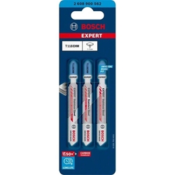 Bosch EXPERT Stainless Steel T 118 EHM Stichsägeblatt, 3 Stück, für Stichsägen Nr. 2608900562