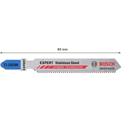 Bosch EXPERT Stainless Steel T 118 EHM Stichsägeblatt, 3 Stück, für Stichsägen Nr. 2608900562