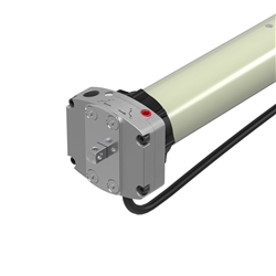 Rohrmotor MLM-40/15NHK Rohrmotor mit mechanischen Endschaltern, Nothandbedienung 45mm, 40 Nm, mit Fertigkastenlager & Adapter, CE, 5 Jahre Garantie Nr. 90100017