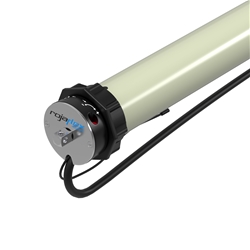 Rojaflex Funk-Rohrmotor MLMF-40/15 mit mechanischen Endschaltern 45mm 40 Nm für 60mm Welle mit Fertigkastenlager SLLF u. Adapter, CE, 5 Jahre Garantie Nr. 90100060