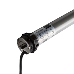 Rohrmotor mit mechanischen Endschaltern MLM-10/15 45mm 10 Nm mit Fertigkastenlager SLLF & Adapter, CE, 5 Jahre Garantie Nr. 90100003