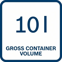 Bosch Akku-Staubsauger GAS 18V-10 L, Solo Version, mit Elektrowerkzeugadapter Nr. 06019C6302