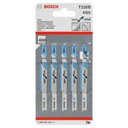 Bosch Stichsägeblatt T 118 B Basic for Metal, 5er-Pack Nr. 2608631014