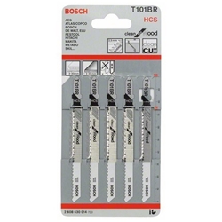 Bosch Stichsägeblatt T 101 BR Clean for Wood, 5er-Pack Nr. 2608630014