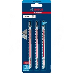 Bosch EXPERT Fiber Plaster T 341 HM Stichsägeblatt, 3 Stück, für Stichsägen Nr. 2608900564