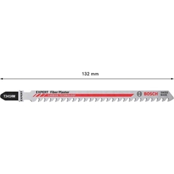 Bosch EXPERT Fiber Plaster T 341 HM Stichsägeblatt, 3 Stück, für Stichsägen Nr. 2608900564
