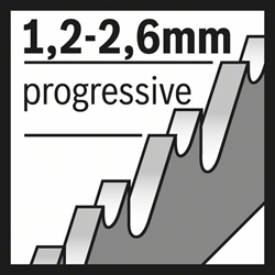 Bosch Stichsägeblatt T 123 XF Progressor for Metal, 5er-Pack Nr. 2608638473