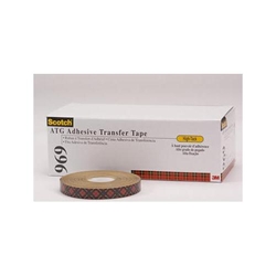 3M™ Scotch® doppelseitiges Klebeband Typ 969, 12mm x 33 Meter x 0.13mm, ATG-System, für Sprossenverarbeitung Nr. 7000116642