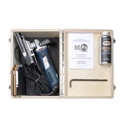 BEPo Fensterfugenschneider FFS 171 SE drehbar, Schnittfugen- Einstellung u. Eck-Schnitt Nr. 7171/000 bestückt mit Diamant-Trennscheibe (D=170mm) im Holzkoffer