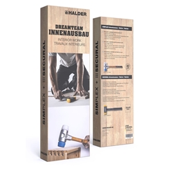 Halder Schonhammer Aktionsbox Innenausbau bestehend aus: SIMPLEX-Schonhammer Ø 40mm 3117.040 und SECURAL-Schonhammer 3380.040 30x40mm Nr. 3117s003
