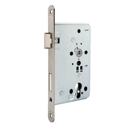 BKS Objekt Einsteckschloss B-0615 PZ F20/65/72/8 Links Stulp rund, Niro Klasse 5 Nr. B-06150-15-L-8
