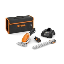 Stihl Akku-Strauchschere HSA 26 Set Nr. HA03 011 3506 inkl. 1xAkku 10,8V, Ladegerät AL 1, Strauchmesser 20cm, Grasmesser 12cm, Transporttasche