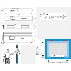 AXA Fensteröffner Funk SKG** Remote 2.0 weiß, Batteriebetrieb für Kippfenster inkl. Fernbedienung Nr. 2902-20-98
