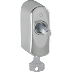 Hoppe Fenstergriff-Rosette SecuSelect AUS950S 100NM Secu100 + Secustik 37mm Stift, F9 Alu Stahl abschließbar Nr. 11585456