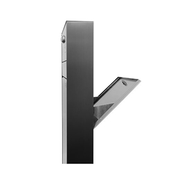 Namenschild mit Abdeckung (1-226) für Einlage 60x12,5x0,5mm Ausstanzung 60x15mm Außenmaß 64x19mm Nr. 97900303