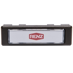 Renz Kombitaster Lira 01-216, Ausstanzung 71,3x19,3mm, Außen 75x22mm, Einl. 55x13x1mm, Kunststoffrand braun Nr. 97-9-85110 braun