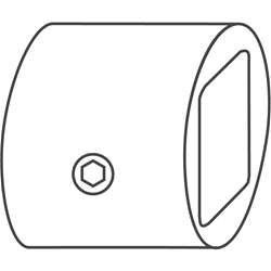 FSB HT-Distanzhülse, für Verstärkungsrohr, rund, 66 6719, Kunststoff, Schwarz, Ø 31,5mm, Rohr Ø 20x20mm Nr. 0 66 6719 00000 8100