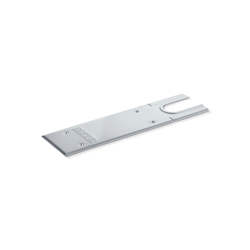 Geze OT, Deckplatte, für Boden-Türschließer, ER TS 500 NV, zum Anschrauben, edelstahl rostfrei, L 298mm, B 105mm (PG:08) 102127