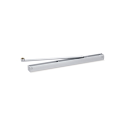 Geze OT-Gleitschiene, für Oben-Türschließer, ALU, TS 5000 Ecline, Bandgegenseite, verkehrsweiß RAL 9016 lackiert, 1-flg., aufliegend, H 30mm, L 425,50mm (PG:23) 143579