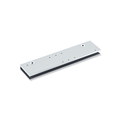 Geze OT-Klemmplatte, für Oben-Türschließer, Aluminium, DIN Links-Rechts TS 4000/5000, silberfarbig lackiert zum Anschrauben (PG:06) 057126