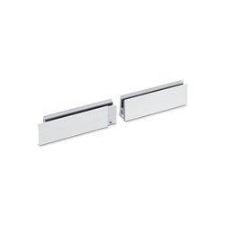 Geze ZT-Glasklemmplatte 45mm, Set Aluminium, eloxiert zum Klemmen, einflügelig, Türwerkst. Glas (PG:03) 125586