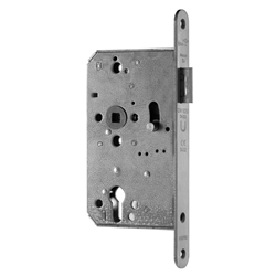 BMH Dreifallen-Panikschloß 1025 PZ Funktion Y F24/65/72/9 Rechts, geteilte Nuss F24x235x3mm rund, Edelstahl Nr. 1025.000006