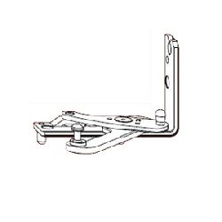 Roto DK-Ecklager, H, DIN Rechts, NT Designo II, Stahl, verzinkt (MG:12) 570079