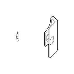 Roto DK-Sicherungsbügel, für Stulpflügelgetriebe, NT, DIN Links/Rechts, zum Anschrauben (MG:04) 314203