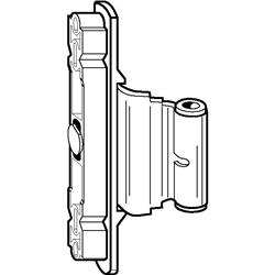 Roto DF-Falzband, K, DIN Links/Rechts, NT, KF 12/21-13, Stahl, verzinkt (MG:20) 258450