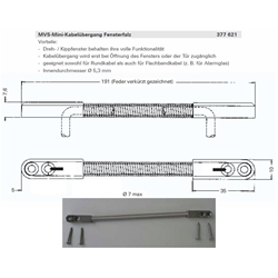 Roto Kabelübergang E-Tec, offen, silber (MG:01) 377621