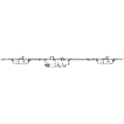 Türschloss Z-TS PT-M E92 PZ F16/2400/35/92/8 2 Haken modular silber Nr. 238350