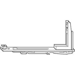 Roto Eckband, NT Royal, verstellbar, DIN Links, Stahl, verzinkt (MG:12) 254026
