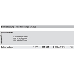 Roto Eckumlenkung klemmbar R600A11016 (MG:11) 231091