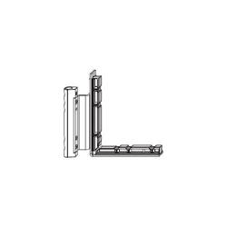 Maco Ecklagerband für 180 Kg Unterlage vormontiert 12/20-13 Links, RAL9016-S Weiß Nr. 222509