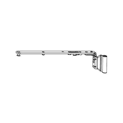Maco Scherenarm MM Spaltlüftung mit vorm. Bandwinkel Rechts 1300 12/20-13 FFB 801-1300mm Braun RAL8019 Nr. 210550