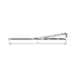Maco Winkelbandschere Gr.1 FFB 601-800mm Silber Nr. 52445