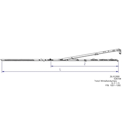 Maco Winkelbandschere Gr.2 FFB 801-1050mm mit 1 i.S. Silber Nr. 52904