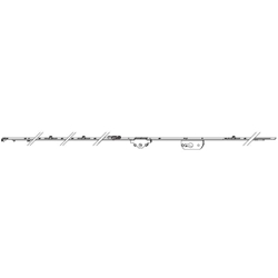 Maco DK-Getriebe MM 2200 DM45 Fix PZ mit 3 i.S. FFH 1951-2200mm GM1050 Silber Nr. 205633