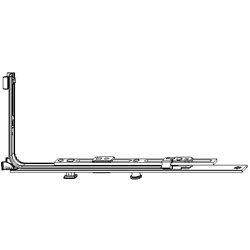 Maco Eckumlenkung MM senkrecht verlängerbar ohne Zapfen FFH 750-2450mm Silber Nr. 222214