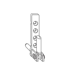 Maco Ecklager PVC mit 7mm Tragezapfen 23mm lang Verkehrsweiß Nr. 207278