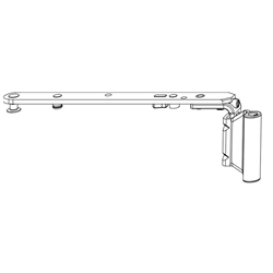 Maco Scherenarm MM 600 Rechts 12/20/13 FFB 401-600mm ohne Sparlüftung mit Bandwinkel PVC+AS Weiß Nr. 209541
