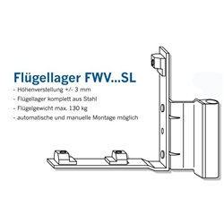 Winkhaus DK-Flügellager, Flügelteil, DIN Rechts FWV 20/9, titanfarbig Falzband, NL 9mm (MG:A5) 2854712