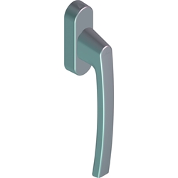 Roto Schiebefenstertür-Griff, Standard, ohne Lochung, Vierkant 7x100mm, RotoLine Patio Life, Aluminium, verkehrsweiß pulverbeschichtet, mit Stütznocken, Nocken Ø 9,7mm, verdeckt verschraubt (MG:2A) 494449