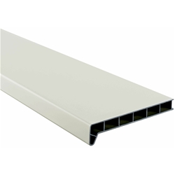 LIGNODUR® Innenfensterbank masterline LD 40 (WPC) Ausladung 150mm Dekor weiß matt Nr. 0961001